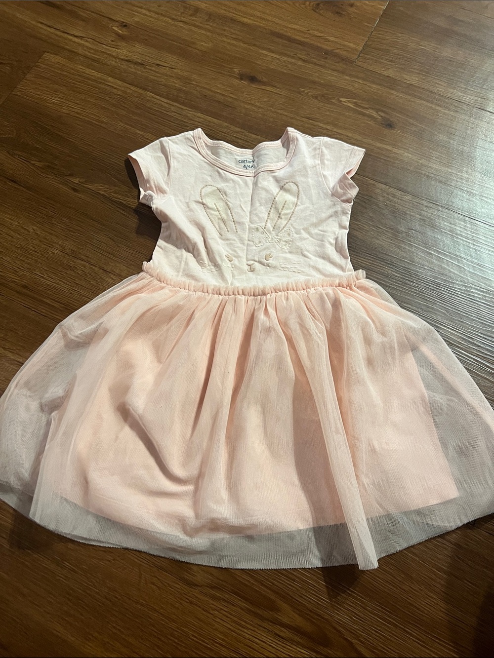 Carter's Light Pink Bunny Tulle Dress for Girls